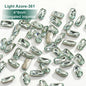 Acmore Crystal New Color Popular Light Azore K9 Glass Crystal Rhinestone Loose Jewelry Stone Glue on for DIY Nail Art Decoration