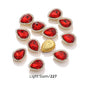 Acmore Crystal New Arrival Double-layers Drop Shape Flat Back Claw Rhinestones Golden Sunflower Sew-on Crystal Glass for Clothing
