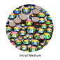 Acmore Crystal Gold Flat Back Round 40 Colors SS3-SS20 Mixed 3d Crystal ab Press on Nail Art Supplies Rhinestone Accessories