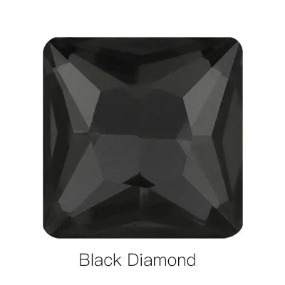 Hot Sale Square Fancy Stone Colorful Crystal Jewelry Point Back Rhinestones