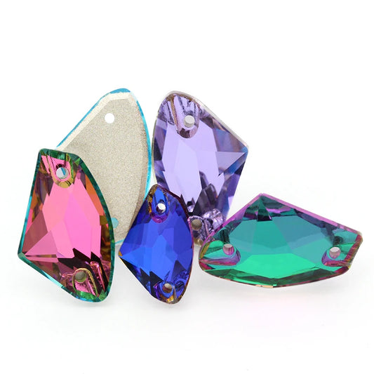 Xichuan Top Quality Jewelry Galactic Sew on Stone Glass Crystal Stones Flat Back Rhinestones for Sewing Craft Dress
