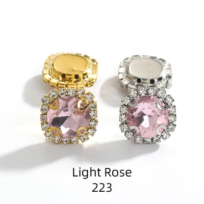 Acmore Crystal Wholesale Cheap Price Round Shape Glass Rhinestone With Claw Setting Stone for Garment Decoration