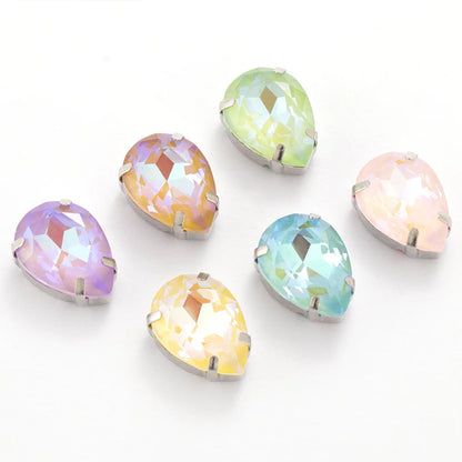 Acmore Crystal High Quality MI Sew on Stone Glass Rhinestone With Claw Setting for Point Back Nail Stones Decoration