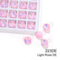 Acmore Crystal High Quality Opal Mocha DE Point Back Rivoli Shape Colorful Rhinestones Glass Crystal DIY Clothes Design