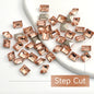 Acmore Crystal Light Padp Summer Style 3D Point Back More Shape Shiny Glass Crystal Nail Art Rhinestones