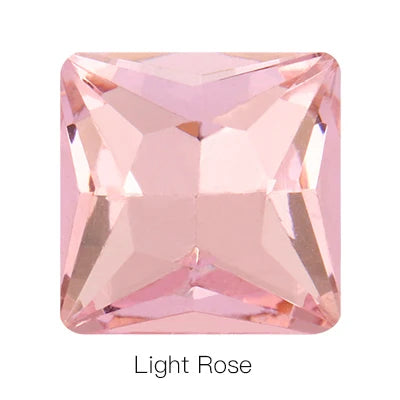 Hot Sale Square Fancy Stone Colorful Crystal Jewelry Point Back Rhinestones