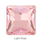 Hot Sale Square Fancy Stone Colorful Crystal Jewelry Point Back Rhinestones