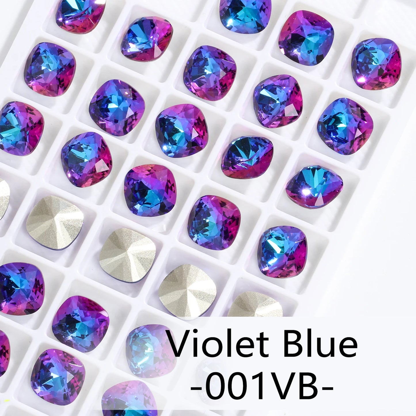 Acmore Crystal Wholesale Cushion Pointback Rhinestone K9 Glass Fancy Stone Loose Glass Design DIY Clothes Bags Shoes