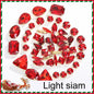 Acmore Crystal Christmas Theme Color Mixed Shapes Sew on Rhinestone With Golden Claw Setting DIY for Festival Decoration Accessories