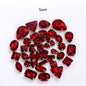 Acmore Crystal Mixed Shapes 22 Colors Four-point Stainless Steel Claw Loose Sew on Crystal Stone Glass DIY Rhinestone With Claw Setting