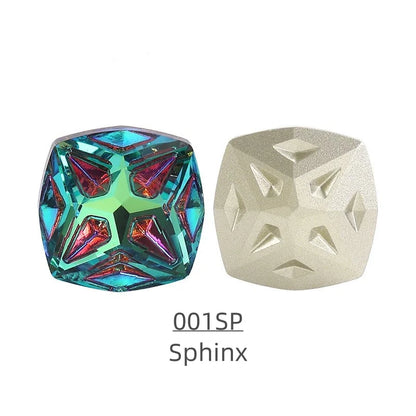 Acmore Crystal Cushion Shape Star Meteorite Series 12 /18mm K9 Glass Pointback Crystal Stones Rhinestones Jewelry Making Garment