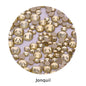 Acmore Crystal Gold Flat Back Round 40 Colors SS3-SS20 Mixed 3d Crystal ab Press on Nail Art Supplies Rhinestone Accessories