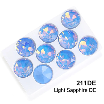 Acmore Crystal High Quality Gemstone Flower K9 Pointback Rhinestone Loose Stones Jewelry Glue on for DIY Decoration Clothing Desgin