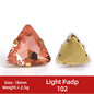 Acmore Crystal  New Fashion Apparel Wedding Shoes Diy Accessories Hand - Sew-on Diamond Triangle Glass Claw Rhinestones Jewelry