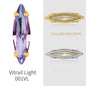 20 Colors Rhinestones Claw Settings Sew on Stones Crystal Rhinestones Gold Navette Claw Stones Navette Claw Stones