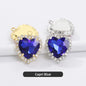 Heart Single Hanging Crystal Buckle Edge Hand - Sewn Diamond Hair Accessories Headdress Clothing Claw Rhinestone Accessories