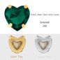 Crystal Ab Color Heart Shape Sewing Rhinestones With Golden Silver Claw Setting Peach Heart Hollow Claw Rhinestone