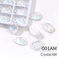 Acmore Crystal Drop Shape New  Color Series Crystal Flatback Sew on Rhinestone for Garment Shoes Bag Decoration