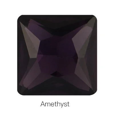 Hot Sale Square Fancy Stone Colorful Crystal Jewelry Point Back Rhinestones