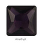 Hot Sale Square Fancy Stone Colorful Crystal Jewelry Point Back Rhinestones
