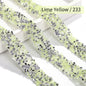 Acmore Crystal Wholesale 1.2cm Bling Self-Adhesive Resin Mesh Strips With Round Point Back Rhinestones Tube Rope for Decoration Garment