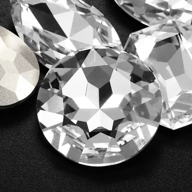 Acmore Crystal New Desgin Big Size Multiful Shapes Crystal Glass Fancy Rhinestones for Jewelry Making and Crystal Craft