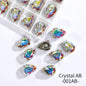 Acmore Crystal Crystals Rhinestone With Claw Strass Gems Sew on Rhinestone Drop Shape Crystal Fancy Stone With Claw for Garment