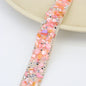 Acmore Crystal  Hot-Fix Gravel Tape 2cm Wide Rhinestone Chain Stone Cake Ribbon Trimming Wedding Decoration Sewing Accessories