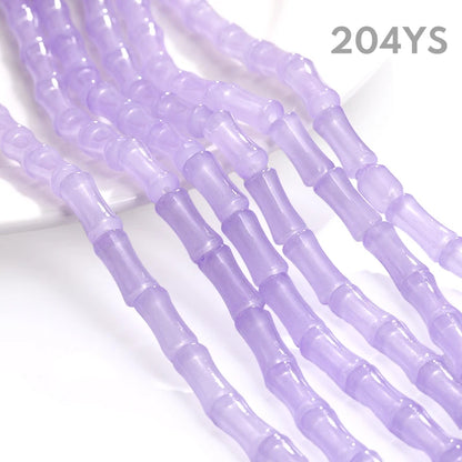 Acmore Crystal  Factory Sale 6*13mm Beads Bamboo Joint Bulk  Glass Crystal Loose Beads for Necklace Making DIY Jewelry