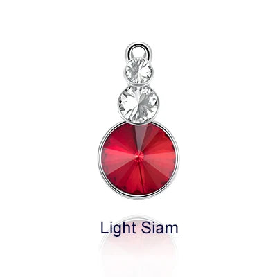 Acmore Crystal Triple Rivoli Shaped Shiny 9 Colors K9 Glass Crystal Stone Alloy Pendant for Bracelet Necklace Earring DIY Accessories