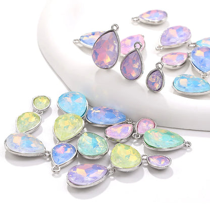 Acmore Crystal New Product Drop Alloy Pendant With Single Loop Opal Mocha DE Rhinestones Glass Jewelry Wholesale Clothes Accessories