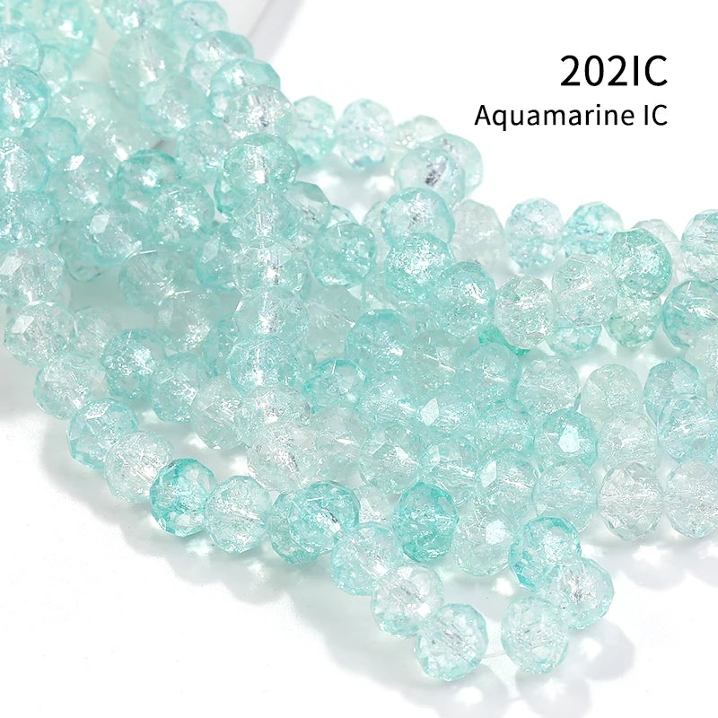Acmore Crystal New Product Explosion Ice Flower Beads Many Colors DIY Handmade Floral Bead Bracelet Material Accessories