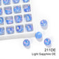 Acmore Crystal High Quality Opal Mocha DE Point Back Rivoli Shape Colorful Rhinestones Glass Crystal DIY Clothes Design