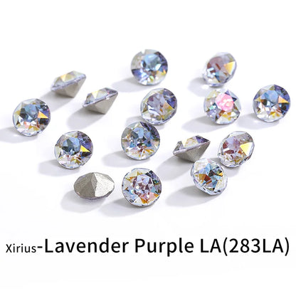 Acmore Crystal XIRIUS Chaton Shaped Opal Nail Art Rhinestones Bulk Wholesale Glass Crystals Bling Pointback Gems Jewelry Decorations