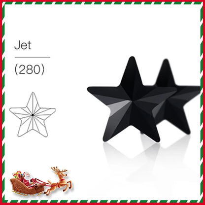 Acmore Crystal Christmas Series Star Shaped Crystal Stone Pointback Rhinestones Glass Nail Art Supplies Jewelry Decoration Diy Strass