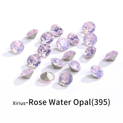 Acmore Crystal XIRIUS Chaton Shaped Opal Nail Art Rhinestones Bulk Wholesale Glass Crystals Bling Pointback Gems Jewelry Decorations