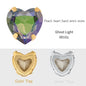 Crystal Ab Color Heart Shape Sewing Rhinestones With Golden Silver Claw Setting Peach Heart Hollow Claw Rhinestone