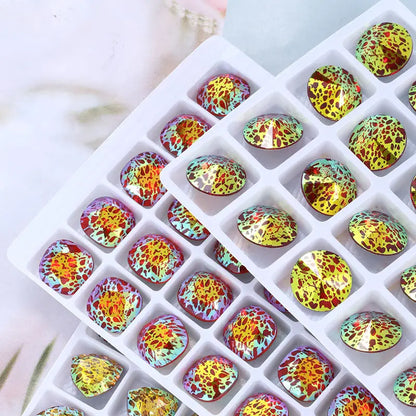 Acmore Crystal White Patina WP Series Colors Fancy Shapes Pointback Jewelry Crystal Stones Crafts DIY Rhinestone Accessories