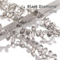 Acmore Crystal   6*12MM Water Drop Faceted Crystal Glass Beads Accessories for Bracelet Making 12 Colors  Loose Stone Glass Crafts