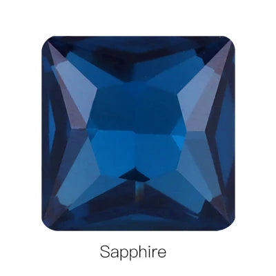 Hot Sale Square Fancy Stone Colorful Crystal Jewelry Point Back Rhinestones