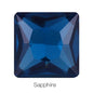 Hot Sale Square Fancy Stone Colorful Crystal Jewelry Point Back Rhinestones