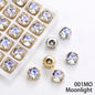 Acmore Crystal High Quality Cushion Shape Crystal Glass Sew on Copper Claw Rhinestones for Clothes Bags Sewing Accessories