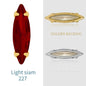 20 Colors Rhinestones Claw Settings Sew on Stones Crystal Rhinestones Gold Navette Claw Stones Navette Claw Stones