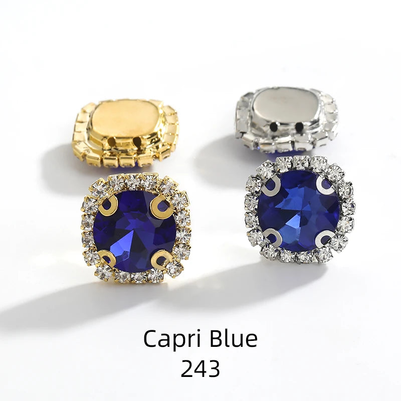 Acmore Crystal Wholesale Cheap Price Round Shape Glass Rhinestone With Claw Setting Stone for Garment Decoration