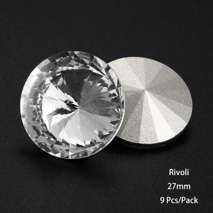 Acmore Crystal New Desgin Big Size Multiful Shapes Crystal Glass Fancy Rhinestones for Jewelry Making and Crystal Craft