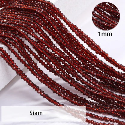 Acmore Crystal 1mm 20 Colors Loose Crystal Stones Jewelry Making Crafts Waist Necklace Earring Flat Beads DIY Deco Accessories