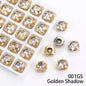Acmore Crystal High Quality Cushion Shape Crystal Glass Sew on Copper Claw Rhinestones for Clothes Bags Sewing Accessories