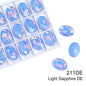 Acmore Crystal Hot Sale Opal Mocha Oval Shape New Design Loose Stones Color Point Back Loose Rhinestone Clothing Accessories DIY