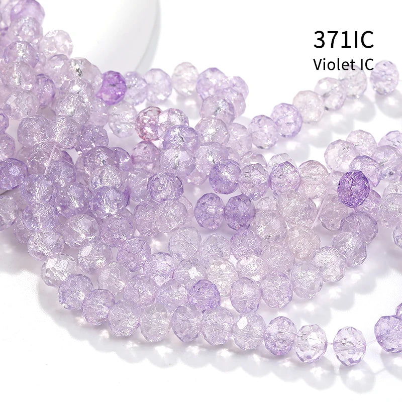 Acmore Crystal New Product Explosion Ice Flower Beads Many Colors DIY Handmade Floral Bead Bracelet Material Accessories