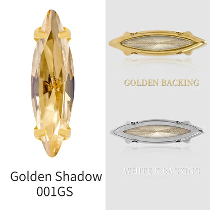20 Colors Rhinestones Claw Settings Sew on Stones Crystal Rhinestones Gold Navette Claw Stones Navette Claw Stones
